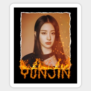 Yunjin Le Sserafim Flame Sticker